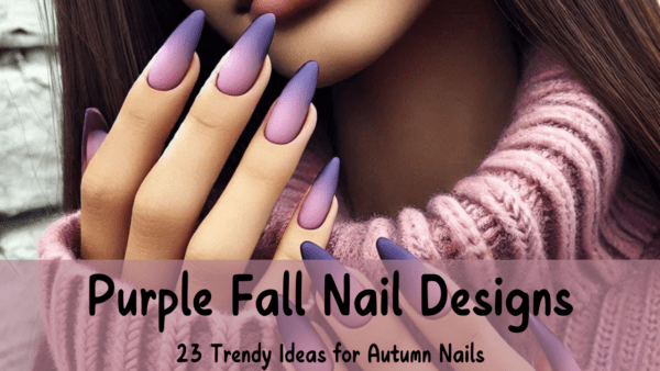purple fall nail designs
